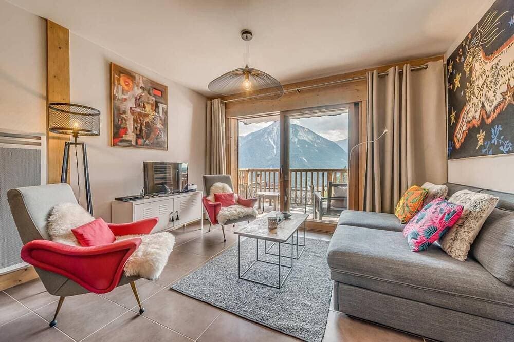 Foto 7 von 26: Bis 50m skipiste, 12te Etage, balkon, parkmöglichkeiten, fernseher, schließfach für die skier, 42m²