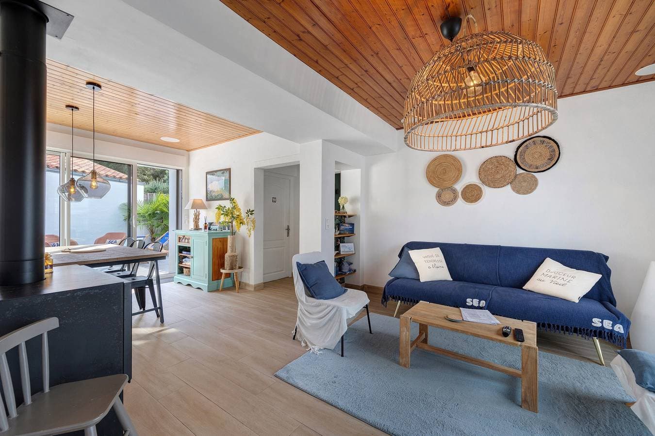 Foto 8 von 32: Ferienhaus 'Maison familiale' mit direktem Strandzugang, Terrasse, Garten und WLAN