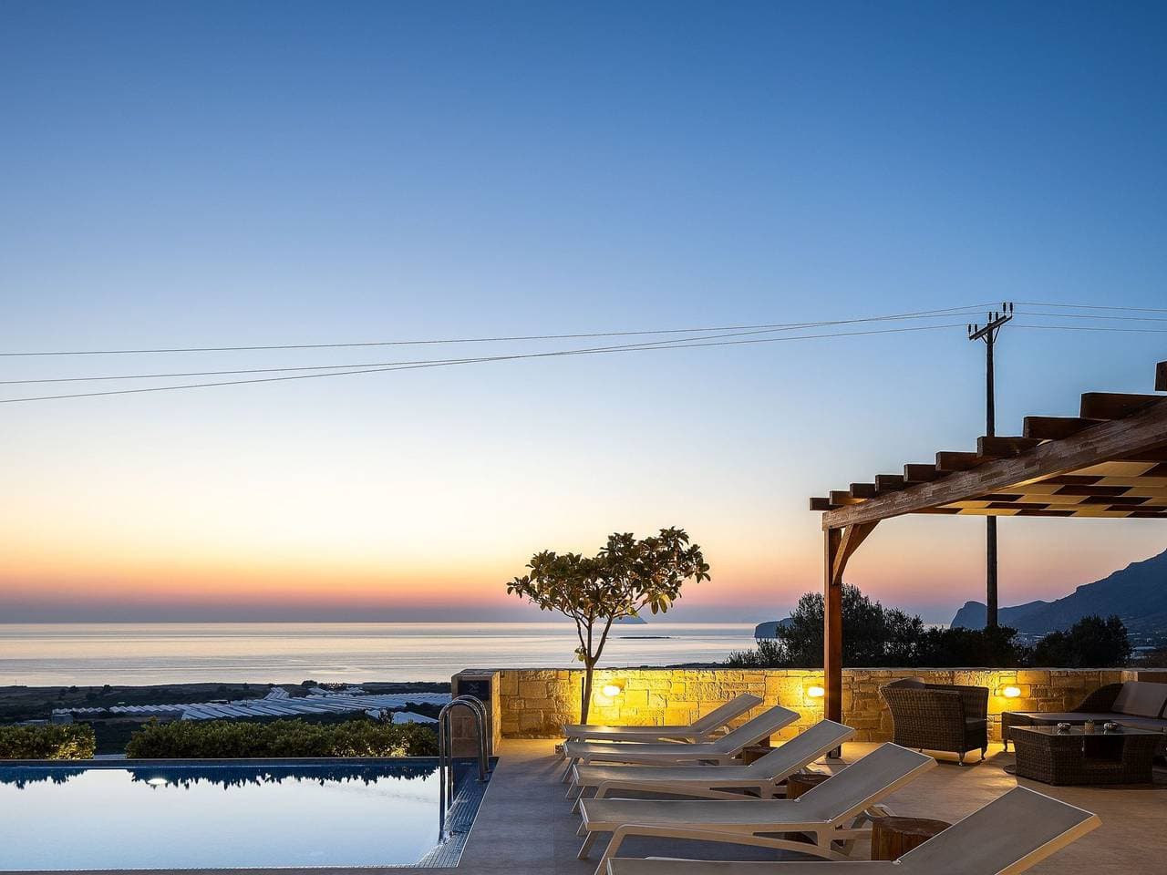 Villa Elpida I Meerblick, ''beheizter'' Pool 1