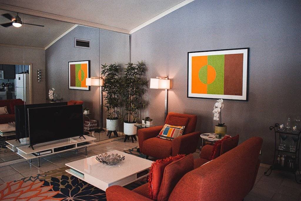 Foto 4 von 38: Modernist 1 Br, 2 Ba Condo in der Raquet Club-Kolonie! Palm Springs City Id # 1814