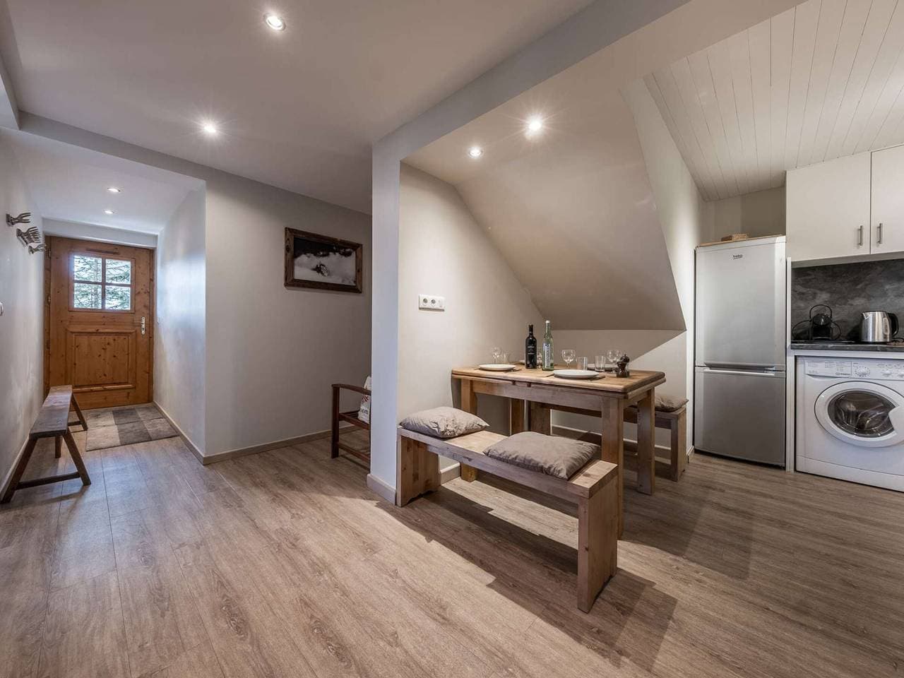 Foto 6 von 14: Stilvolles 50m² Apartment - Courchevel 1850 - 4 Personen - Schöne Aussicht - Gemütlicher Kamin