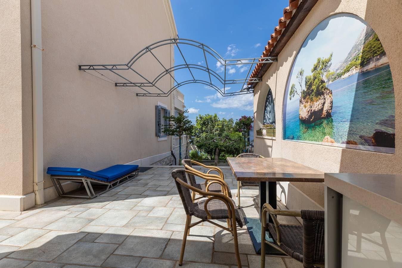 2-Zimmer-Ferienwohnung mit Terrasse und Meerblick Brela, Makarska A-20708-c 1