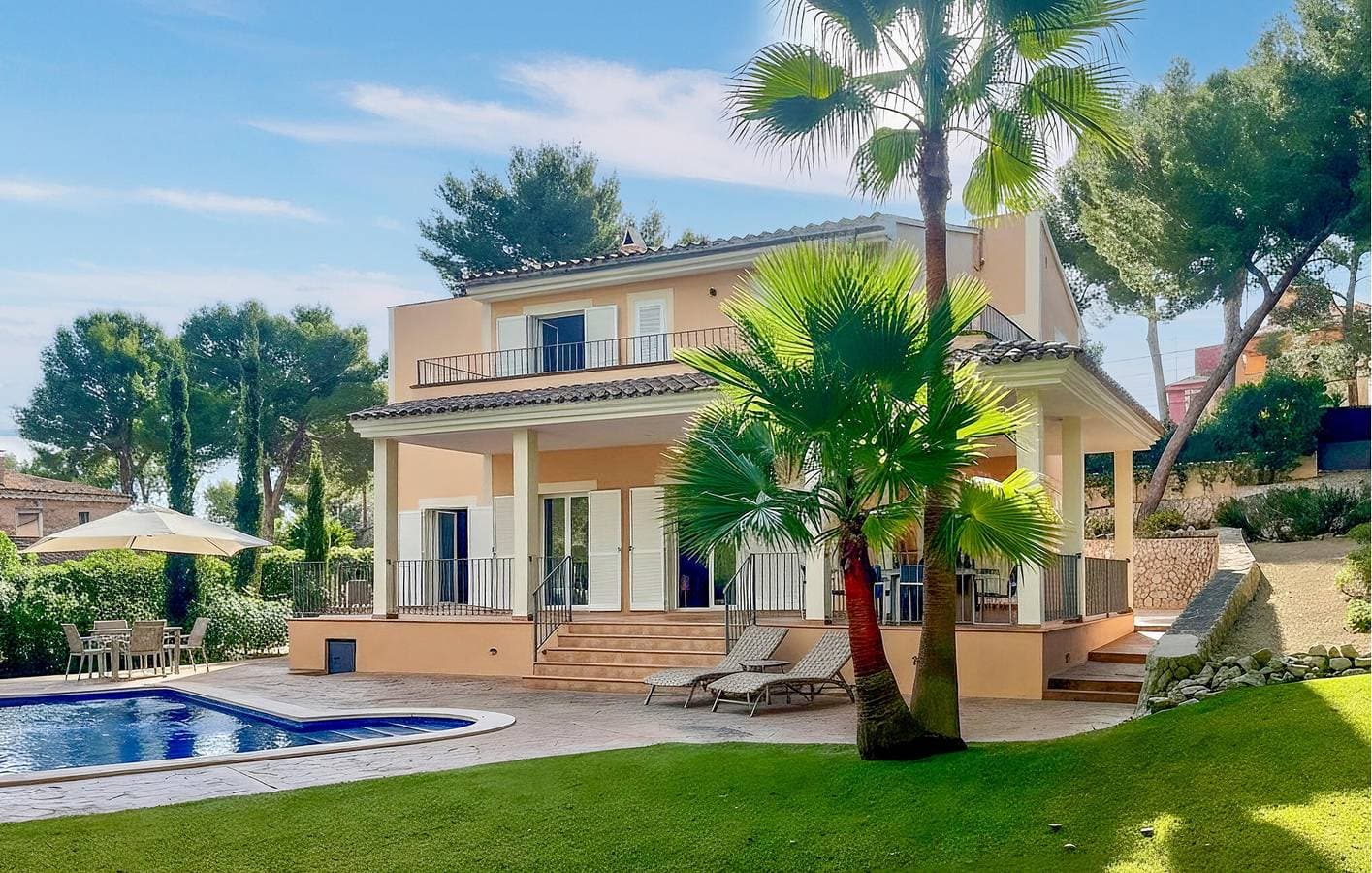 Gemütlicher Rückzugsort am Strand mit Pool und Terrasse - 1,5 km nach Caló d'en Pellicer 1