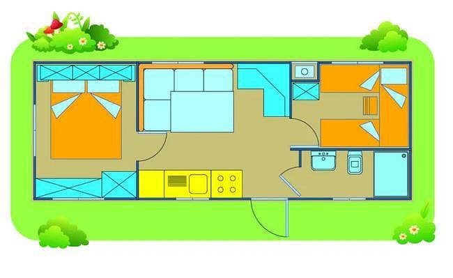 Foto 2 von 25: Camping Bella Italia Sardinia Mobilehome Happy Easy für 6 Personen