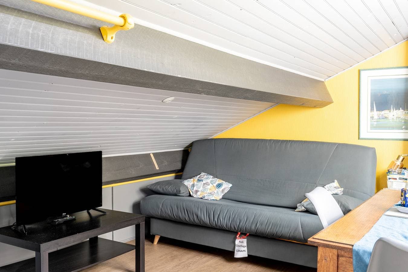 Foto 6 von 21: Studio „Les Gîtes Du Robelier – Le Nid“ mit Gemeinschaftsgarten, Balkon und WLAN