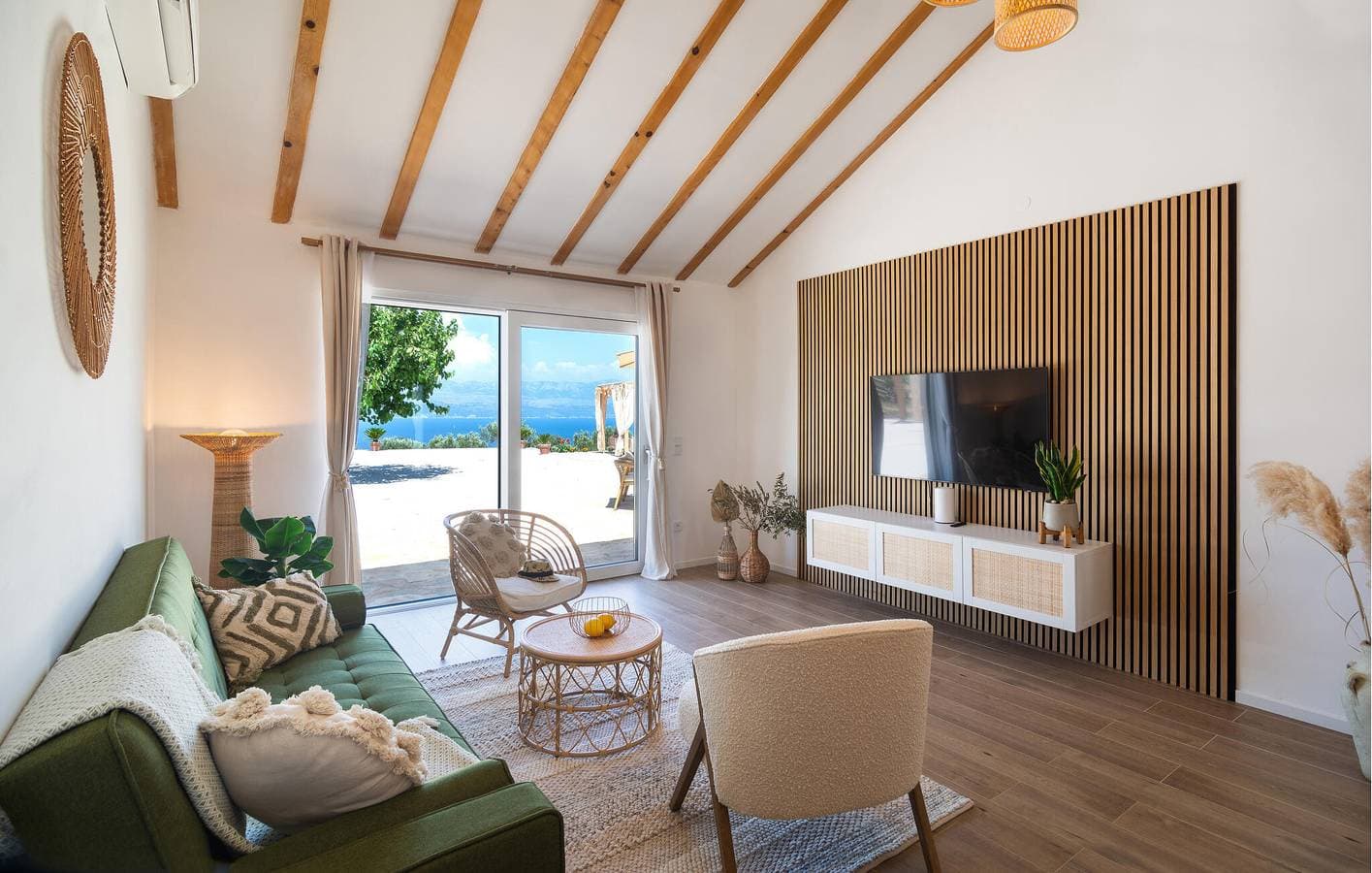 Foto 6 von 30: Gemütliches Apartment mit Meerblick, Pool, Terrasse und WLAN – 1,5 km vom Strand entfernt