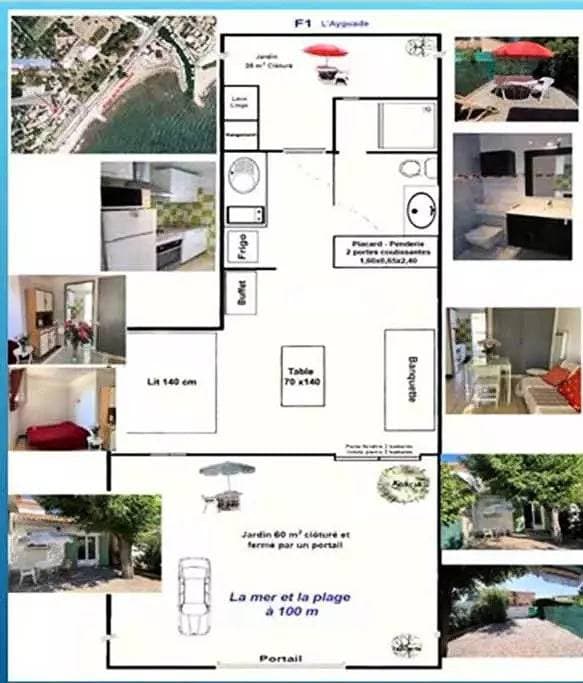 Foto 13 von 19: Haus für 2 Personen 100 m vom Strand in Hyères