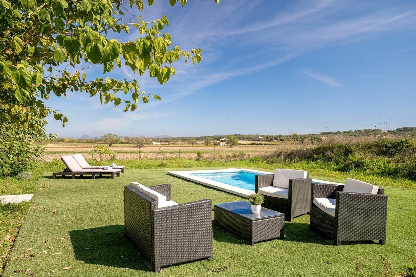 Foto 3 von 21: Ferienhaus Es Camp Pla mit Pool und WLAN