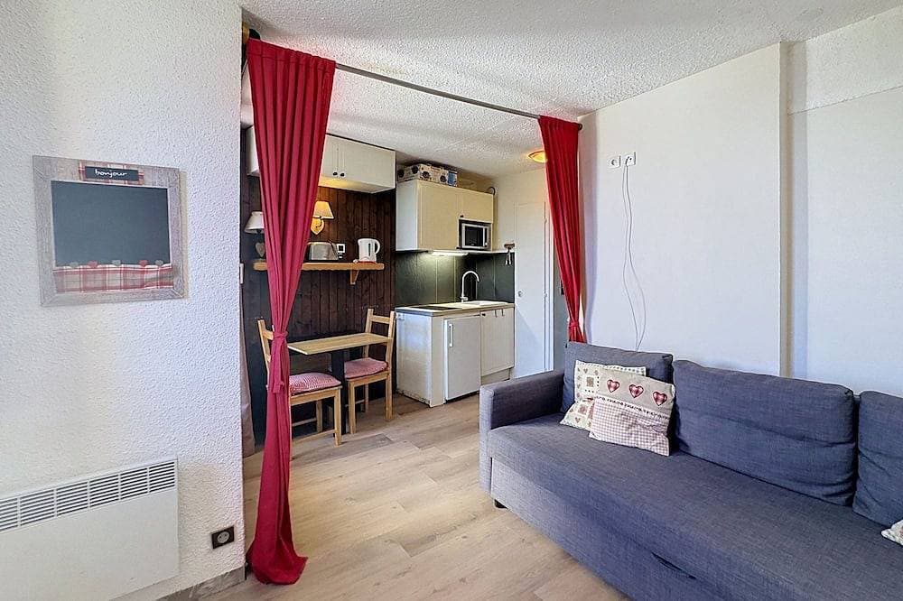 Studio für 3, direkt an Skipiste, Balkon 1