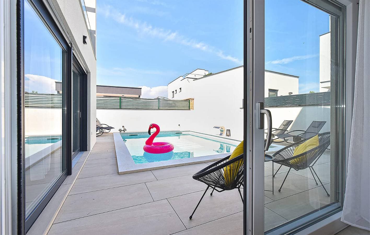 Foto 10 von 28: Gemütliche 140 m² große Ferienwohnung mit Pool in der Nähe des Strandes von Fažana