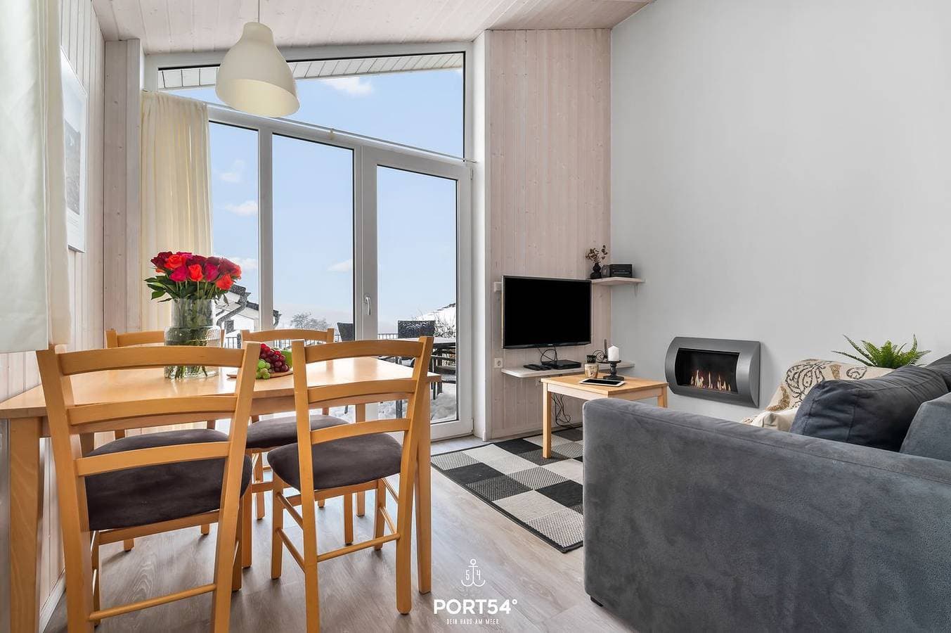 Foto 4 von 27: Panoramablick 11 - skandinavisch, gemütliches Ferienhaus mit Sauna