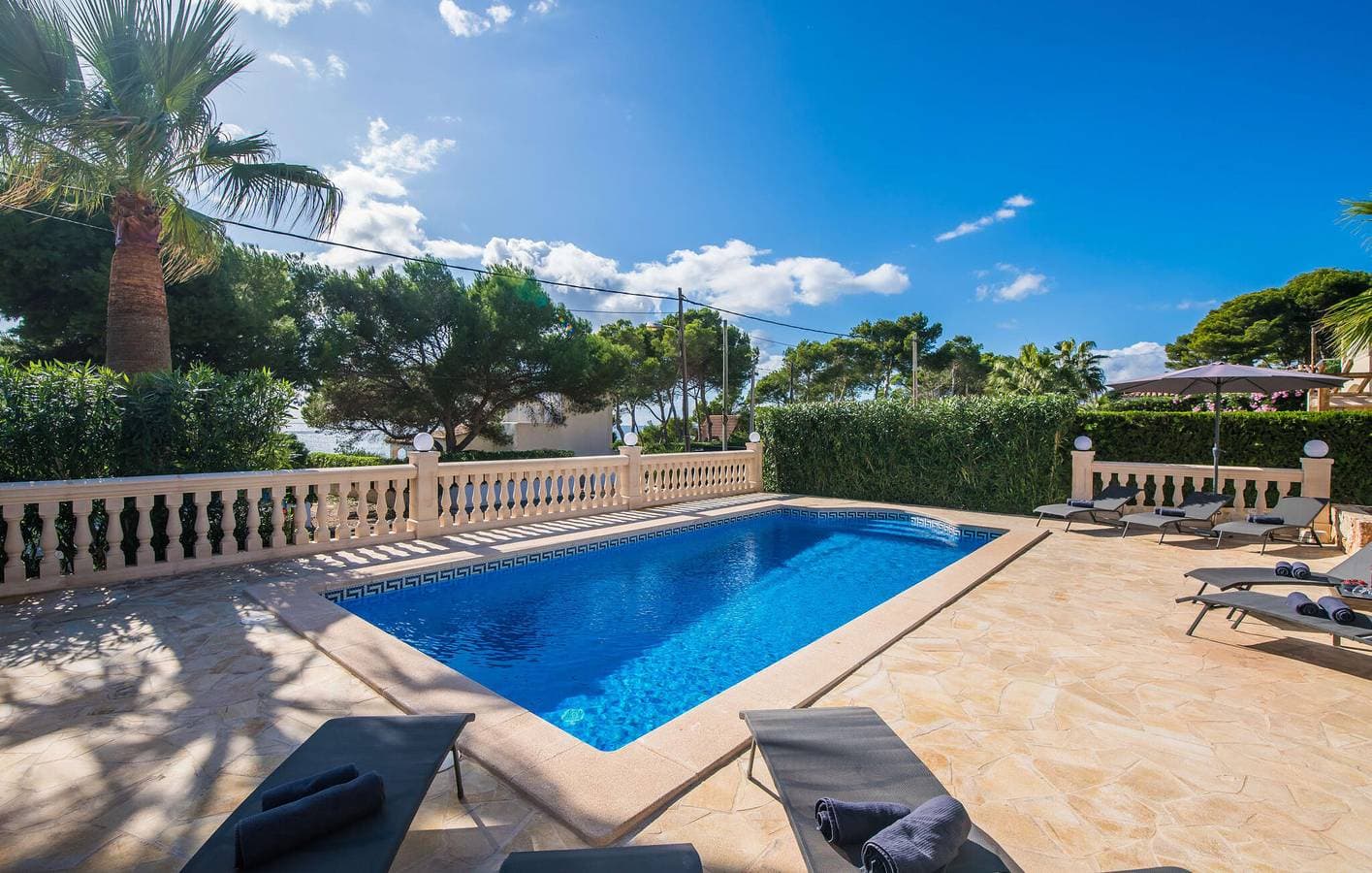Foto 4 von 37: Rückzugsort mit Meerblick, Pool, AC und Grill, 1 km zum Strand Cala Pi