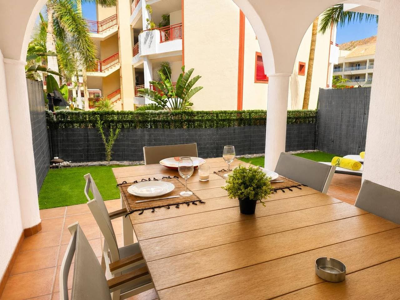 Foto 5 von 25: Oase Palm Mar - Charmante Wohnung mit Terrasse und Zugang zu Pools, nahe Strand und Annehmlichkeiten