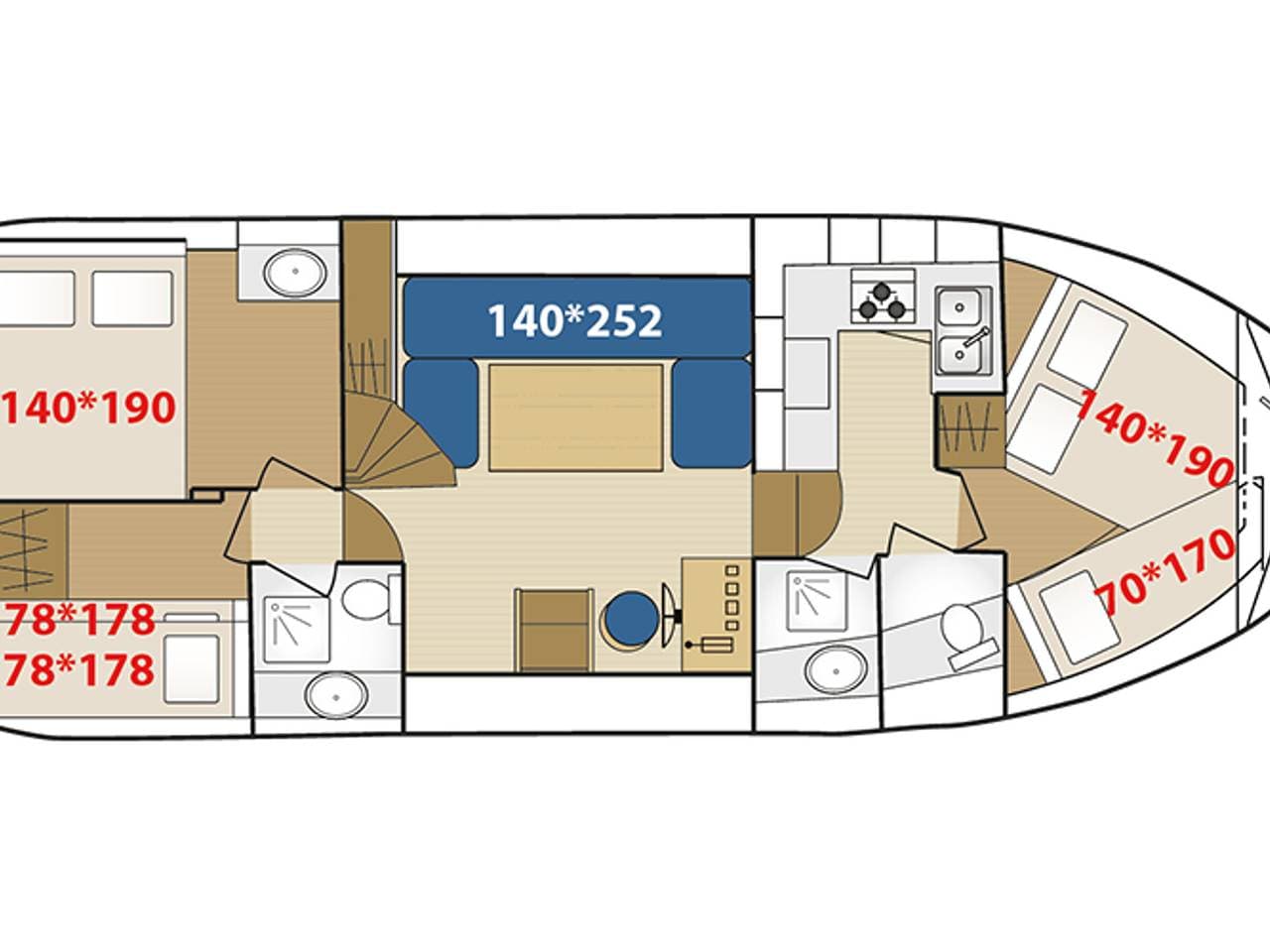 Foto 2 von 18: Entdecken Sie unser Boot in Cognac - 7 bis 9 Pers.