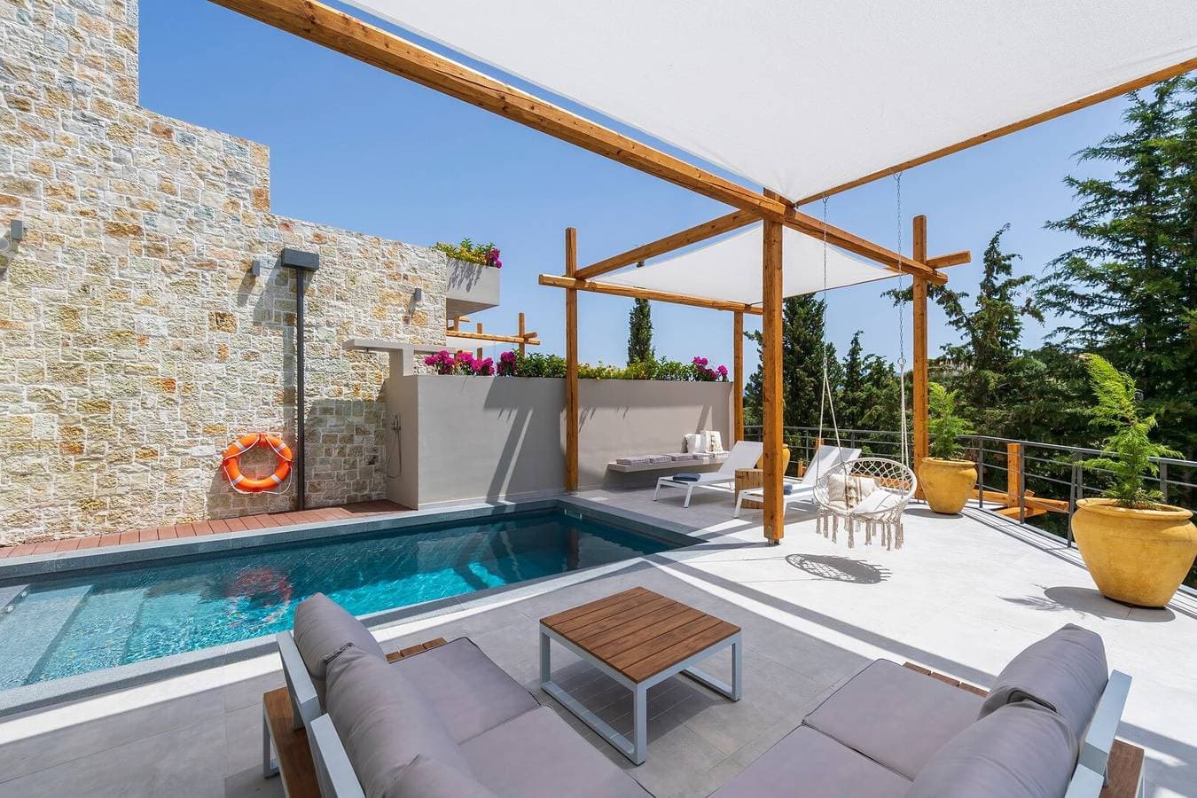 Foto 13 von 37: Villa "Suite Erifilli" mit Meerblick, privatem Pool & WLAN