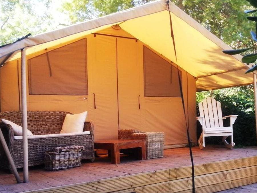 Foto 9 von 10: Camping Clair de Lune - Mobilheim 4 personen - Azur Sérénité 25 m² - 3 Räume - 2 Schlafzimmer - Klimaanlage