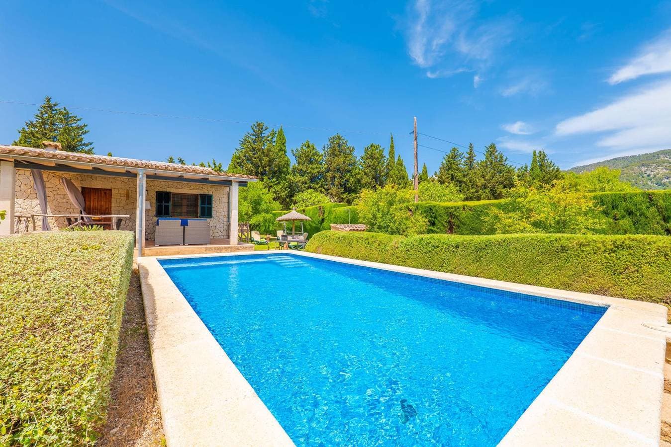 Foto 4 von 42: Can Pereó - Ferienhaus mit privaten Pool in Selva. WiFi gratis