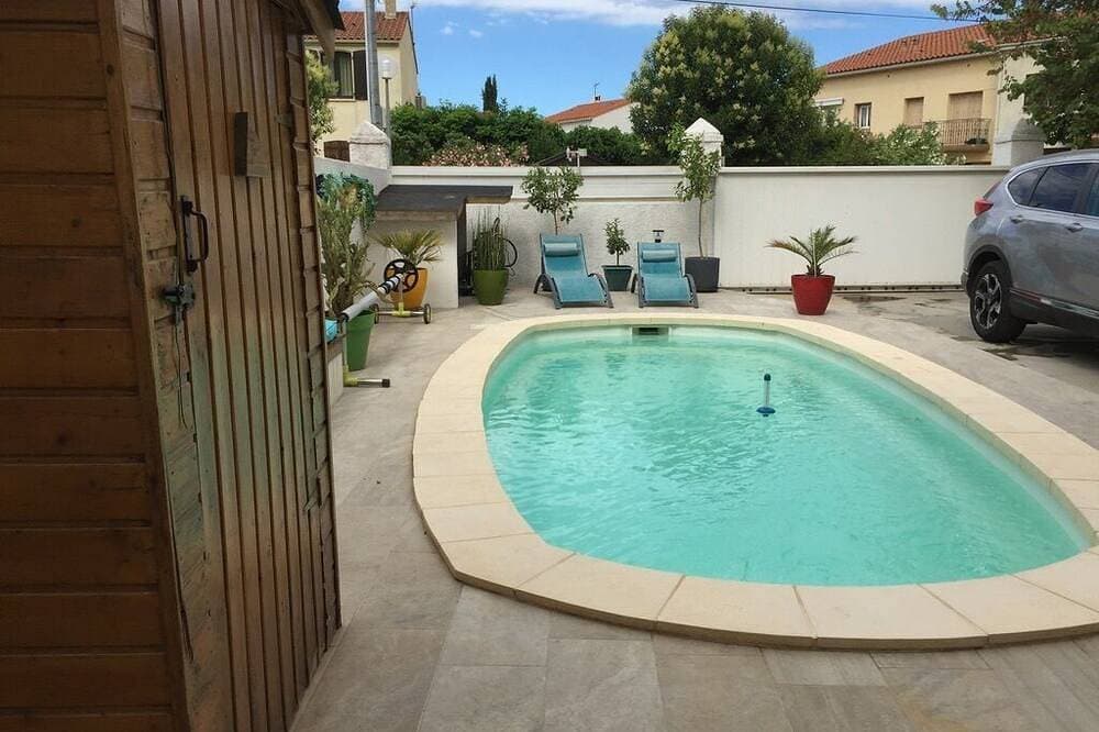 Foto 8 von 9: Appartement Rez de Jardin Piscine Chauffée, Barbecue, Plancha