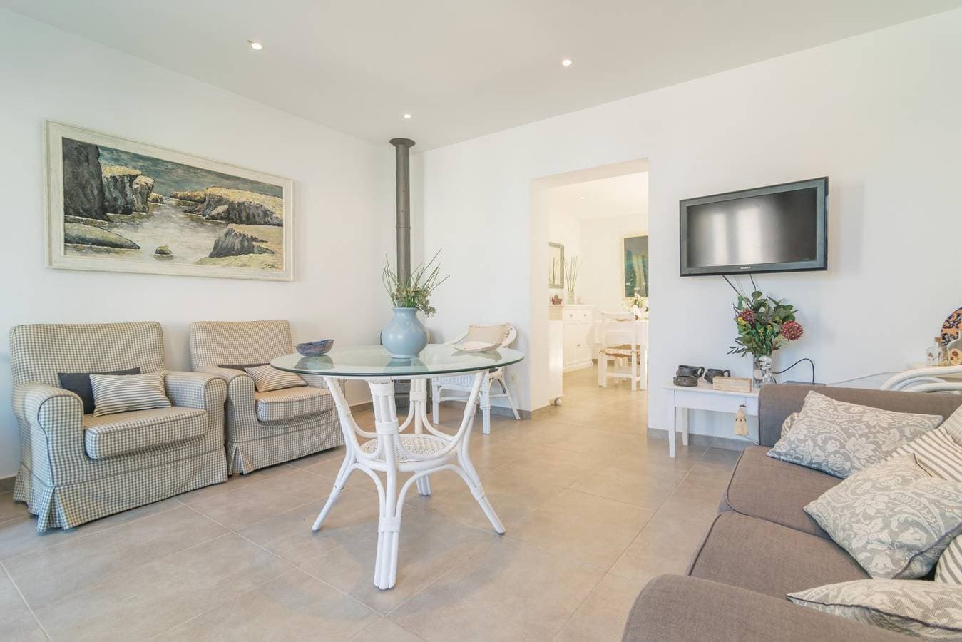 Foto 9 von 27: Can Munar - Ferienhaus mit Meerblick in Son Serra de Marina. WiFi gratis