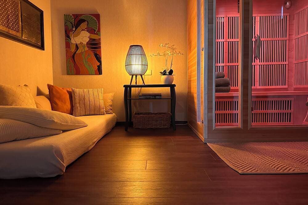 Foto 9 von 30: 5-Sterne Ferienwohnung Panorama-Suite mit Traumaussicht, Garten und Sauna