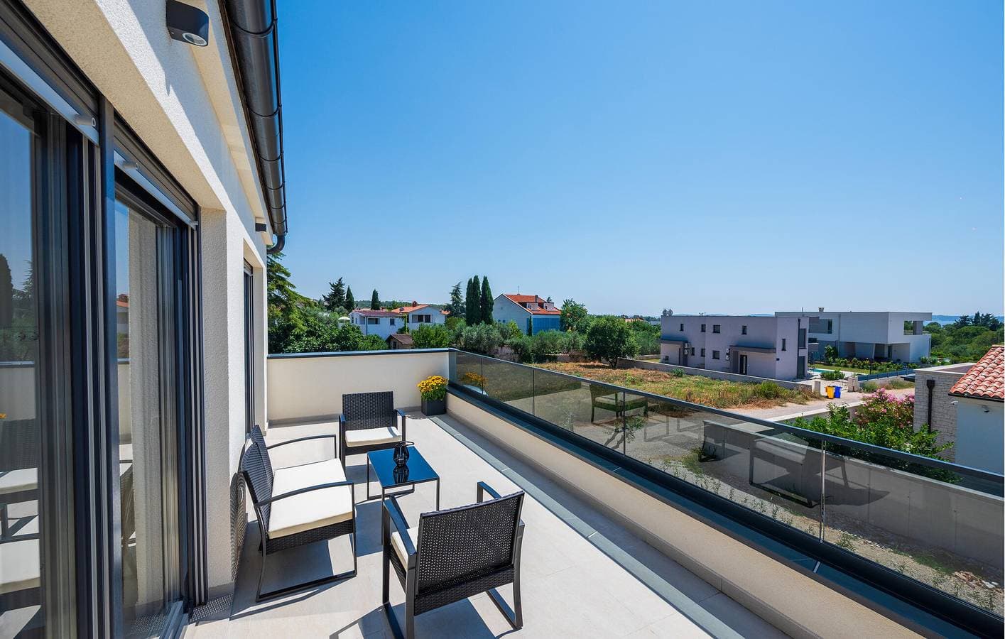 Foto 3 von 41: Gemütliche Ferienwohnung mit Meerblick, Pool und Parkplatz in der Nähe des Strandes von Fažana