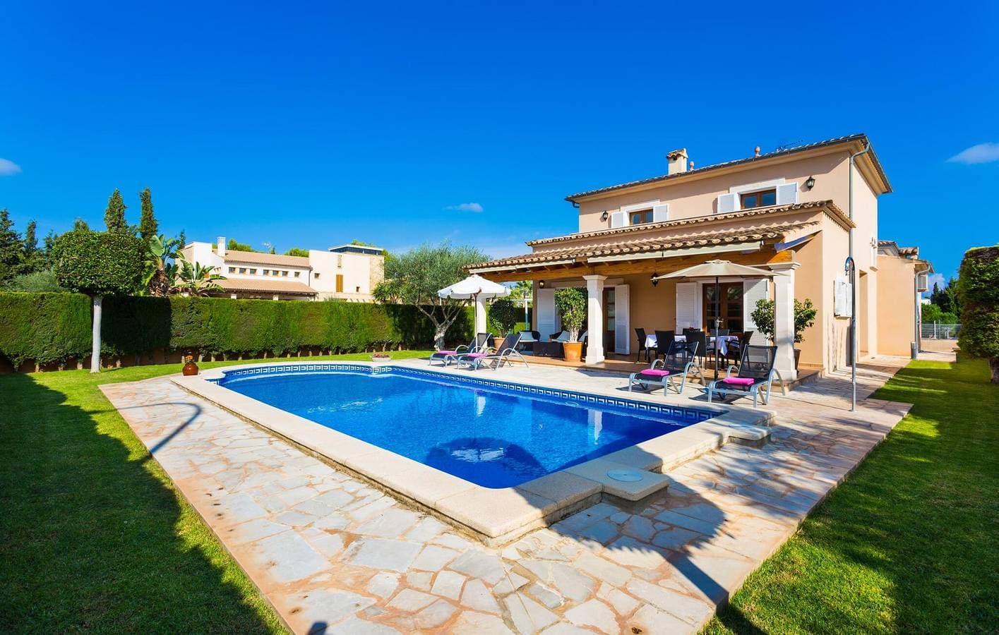 Foto 4 von 52: Gemütliches Apartment mit Pool und Terrasse in der Nähe des Strandes Caló d'en Rafalino