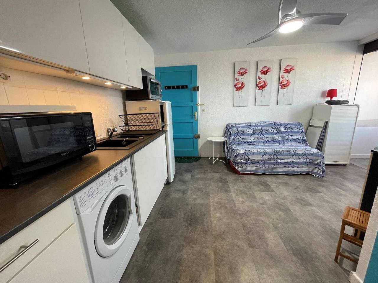 Foto 7 von 15: Gemütliche 2-Zimmer-Wohnung am Strand von Saint-Cyprien mit Loggia und Parkplatz