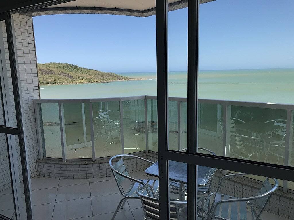 Foto 13 von 18: Ap 702A vorderen Balkon Beira Mar Beach d 988 Morro 3 Schlafzimmer 3 Bäder 2 garag