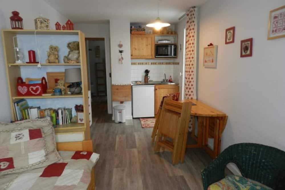 Studiocabine 100m von den Pisten - Balkon - Skiraum 1