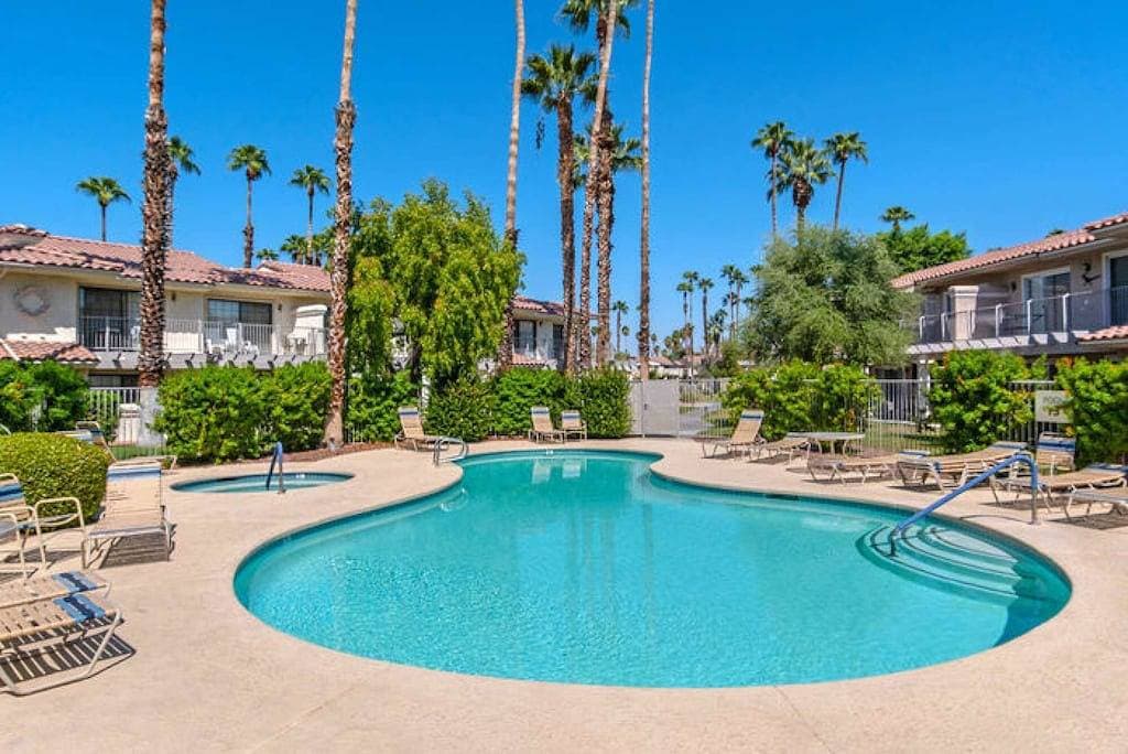 Foto 6 von 40: Diese 60 m² große Unterkunft mit 1 Schlafzimmer und 1 Bad befindet sich in Palm Springs.