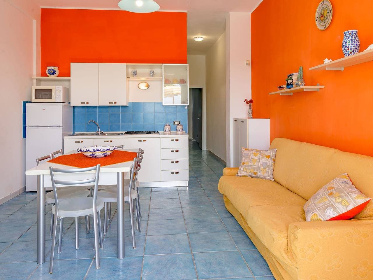 Foto 5 von 19: Ruhige Ferienwohnung in Sciacca mit Terrasse, Garten und Grill und Meerblick