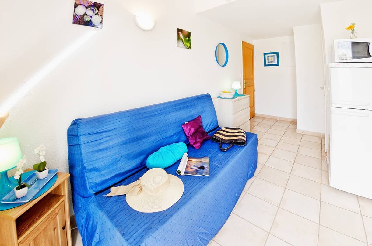 Foto 5 von 27: Wohnung (1 Schlafzimmer) 4 Pers, 250m vom Meer mit Beheiztem Pool & Tennis