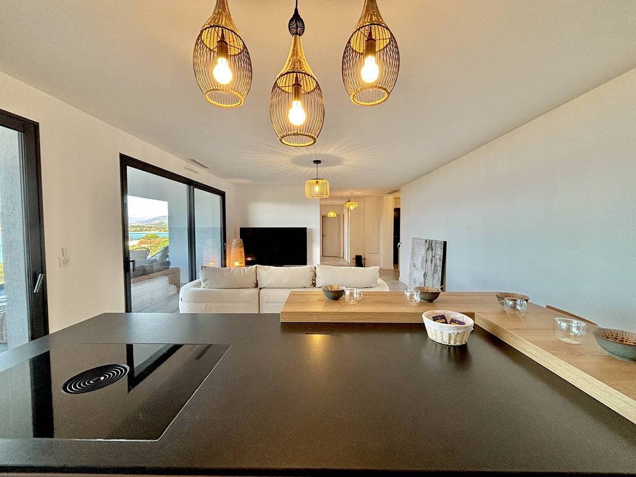 Foto 9 von 28: Porticcio: 3-Zimmer Wohnung mit Meerblick, Parkplatz, 4 Pers.
