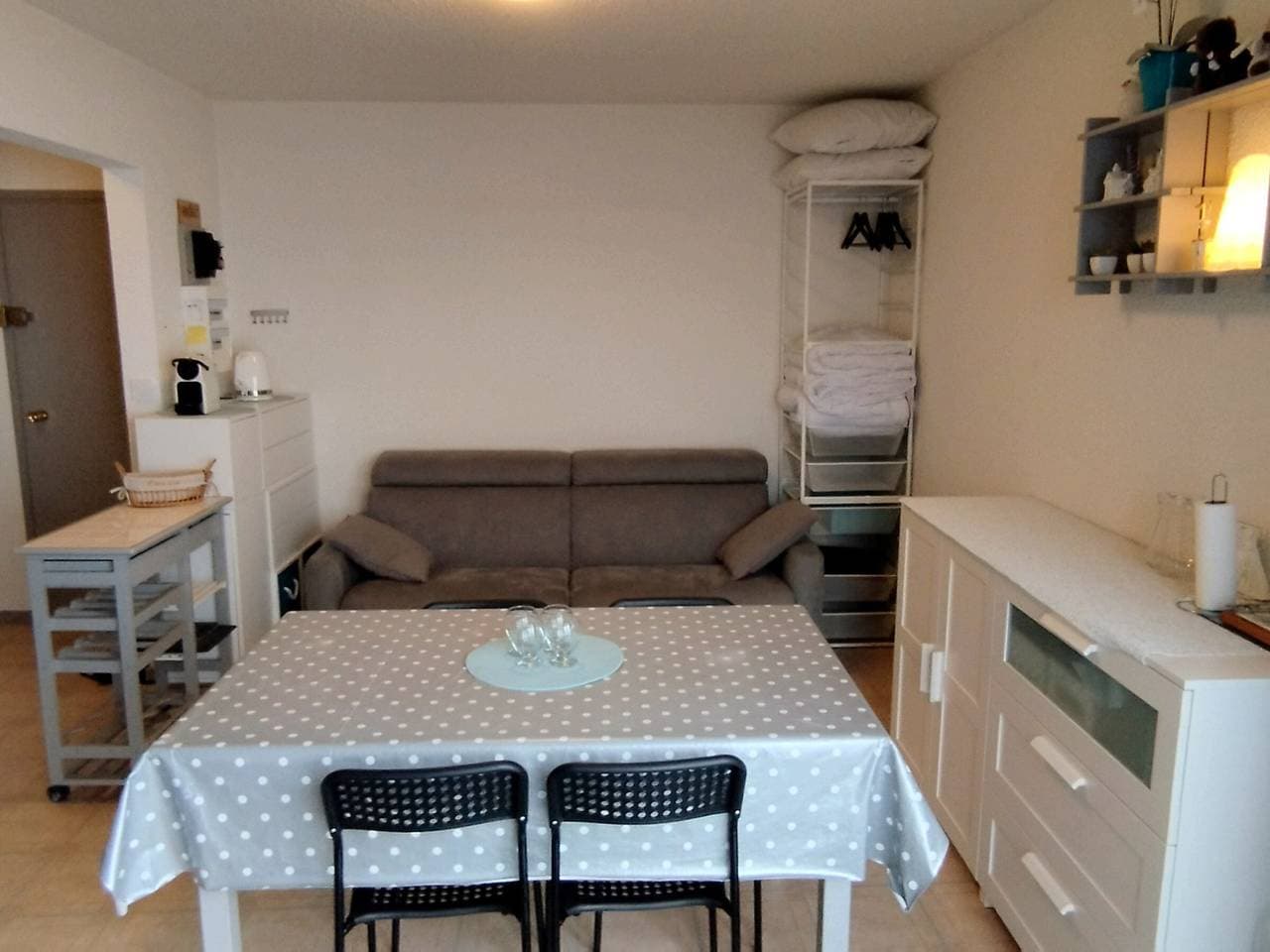 Foto 2 von 14: Gemütliches Studio in Adrets-Prapoutel, direkt an den Pisten, Aufzug, TV und Skiraum