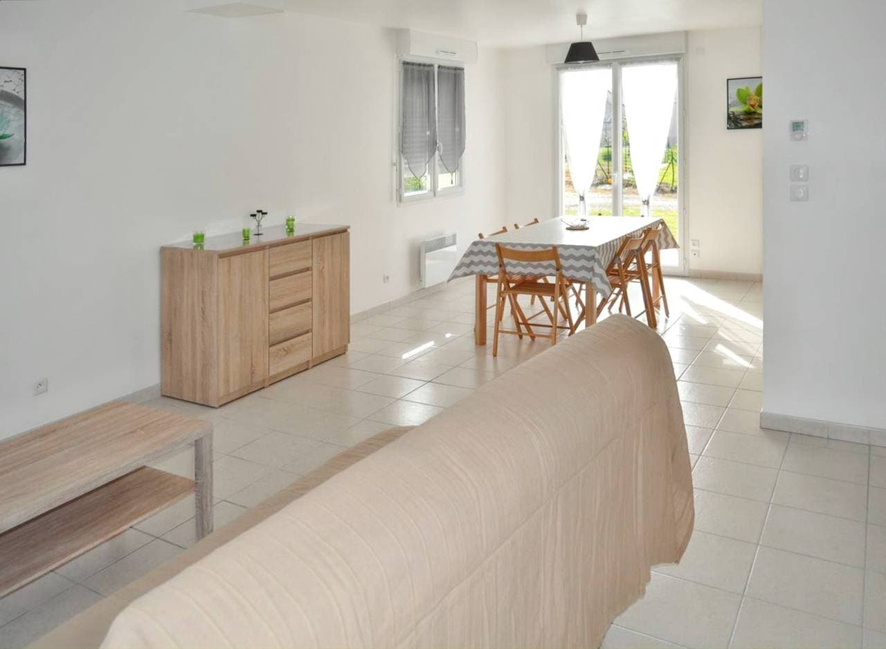 Foto 10 von 28: Charmantes Haus in Saint-Laurent-sur-Mer, Meerblick und Garten