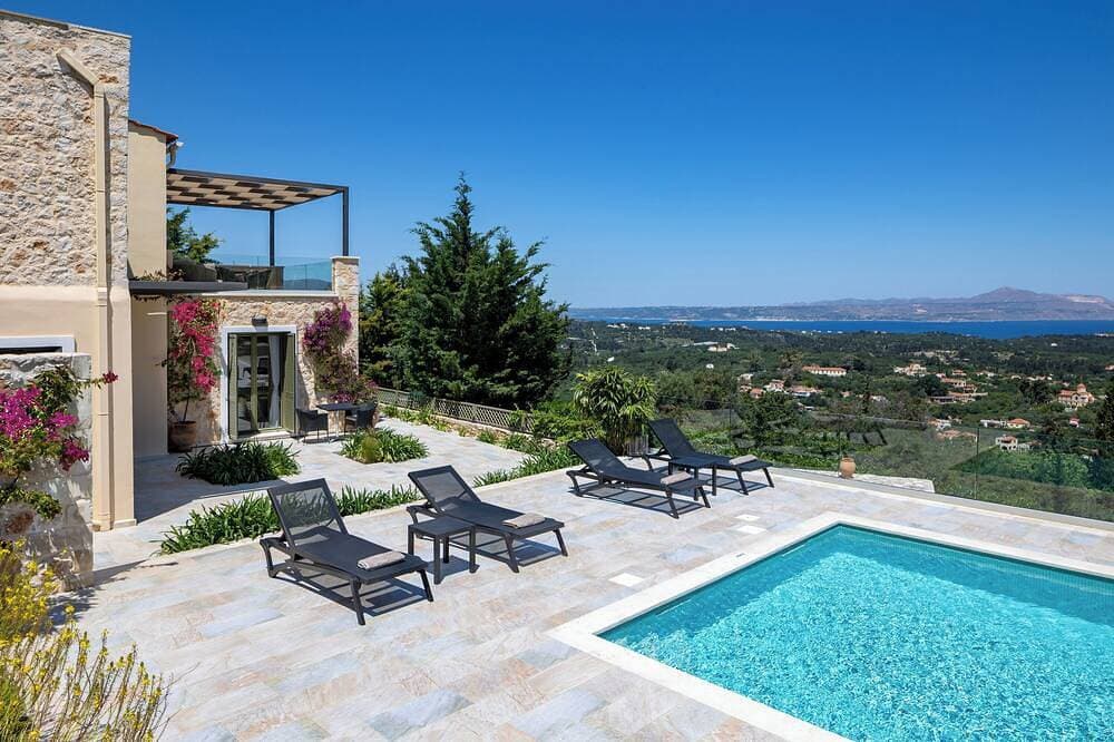 Villa Anthos Crete - Superb Sea & hill Views w/ Private Pool, near Village & Sea 1
