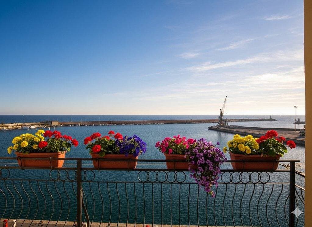 Foto 12 von 21: Unterkunft mit schöner Terrasse Meerblick | Ap119