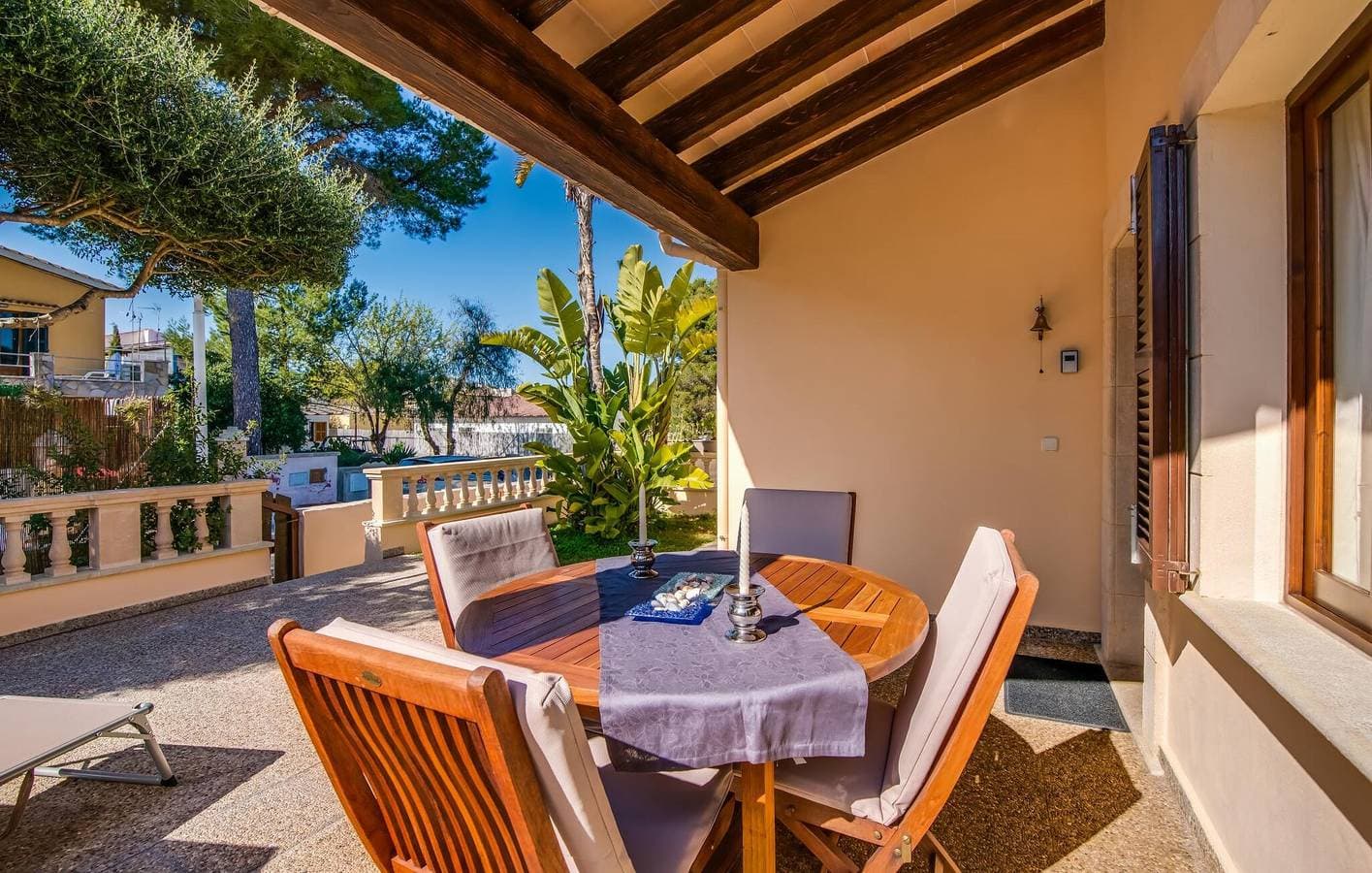 Foto 5 von 32: Playa Son Real Rückzug: Gemütliches 1BD Apt mit A/C, Terrasse & Grill