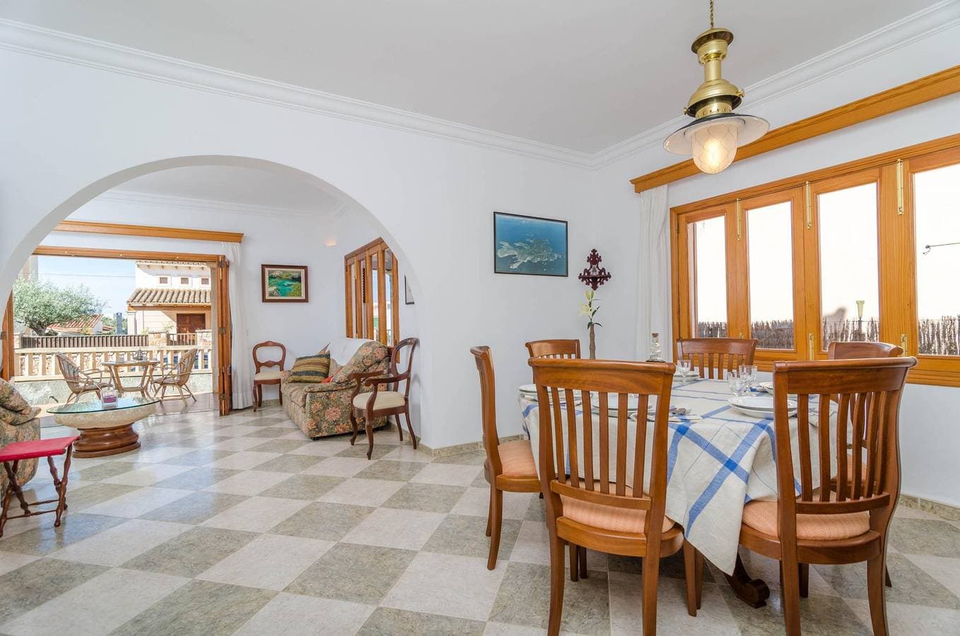 Foto 10 von 21: Es Port  - Ferienhaus mit Privatgarten in Portocolom. WiFi gratis