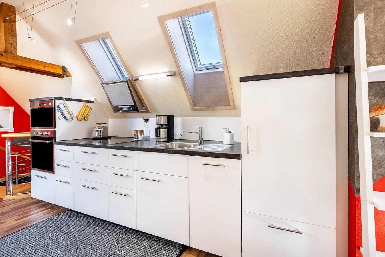 Foto 7 von 20: Ferienwohnung "Dachspitz - Junges Wohnen" mit Gemeinschaftsgarten und WLAN