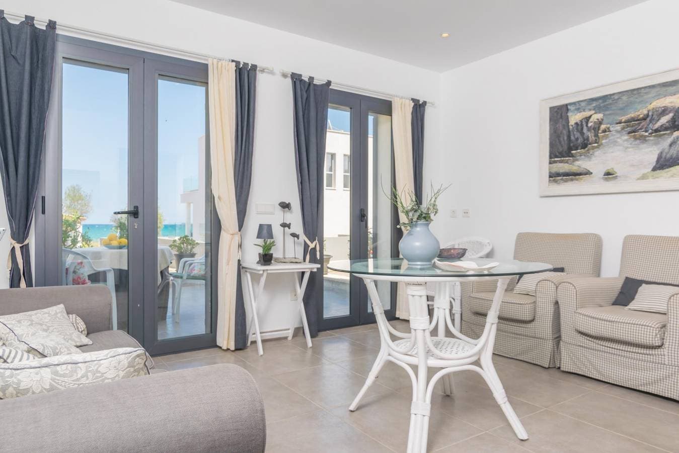Foto 2 von 27: Can Munar - Ferienhaus mit Meerblick in Son Serra de Marina. WiFi gratis