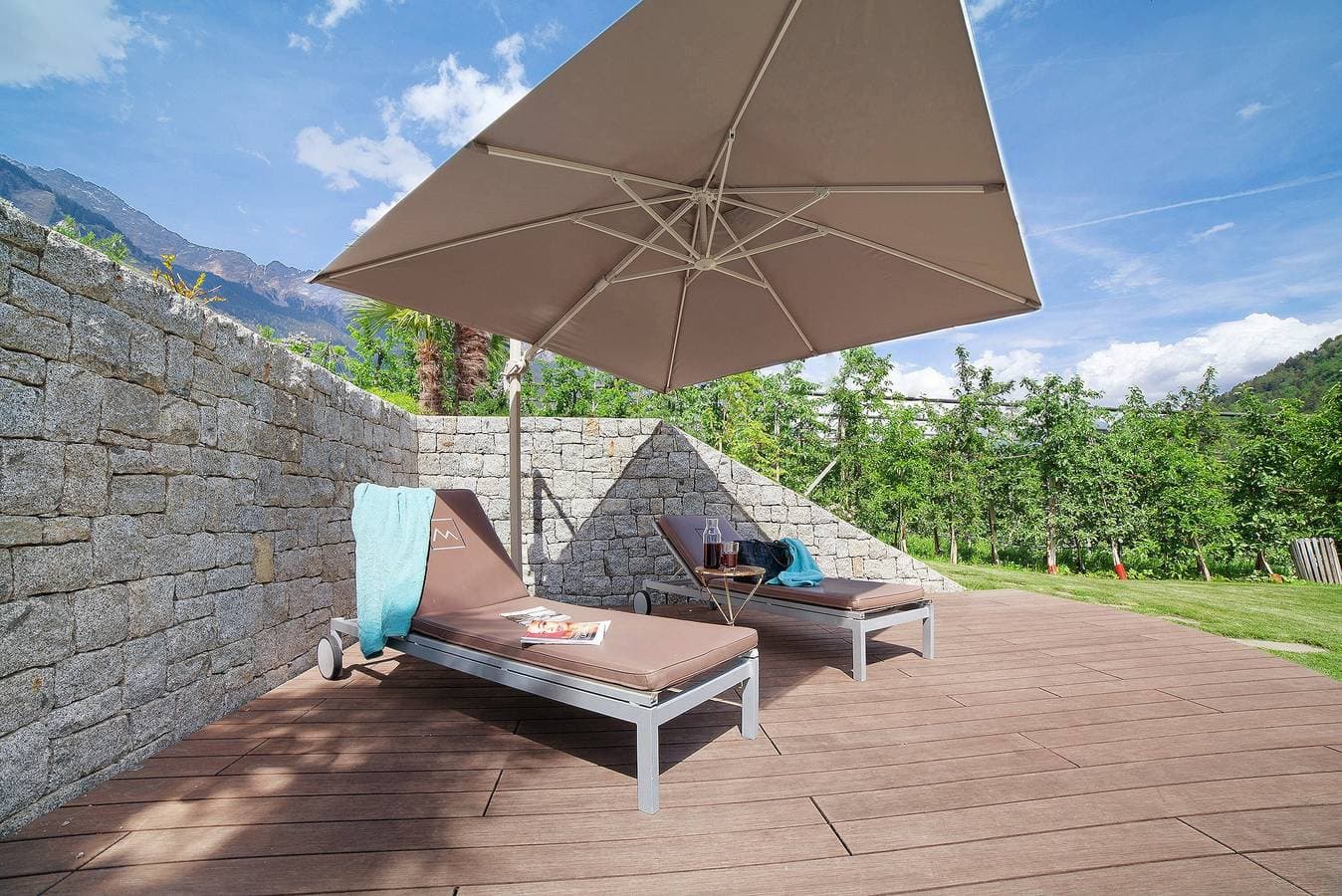 Foto 10 von 28: Einzimmerapartment "Casa Sonngart" mit Bergblick, privatem Pool & WLAN