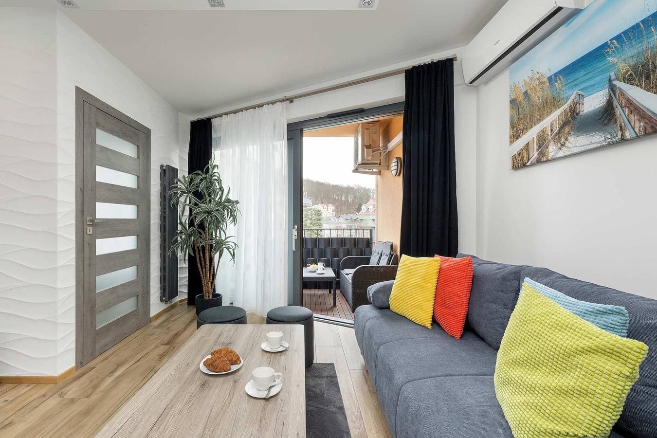 Foto 10 von 20: Apartment with Sea View | 200 m to the Beach, Balcony