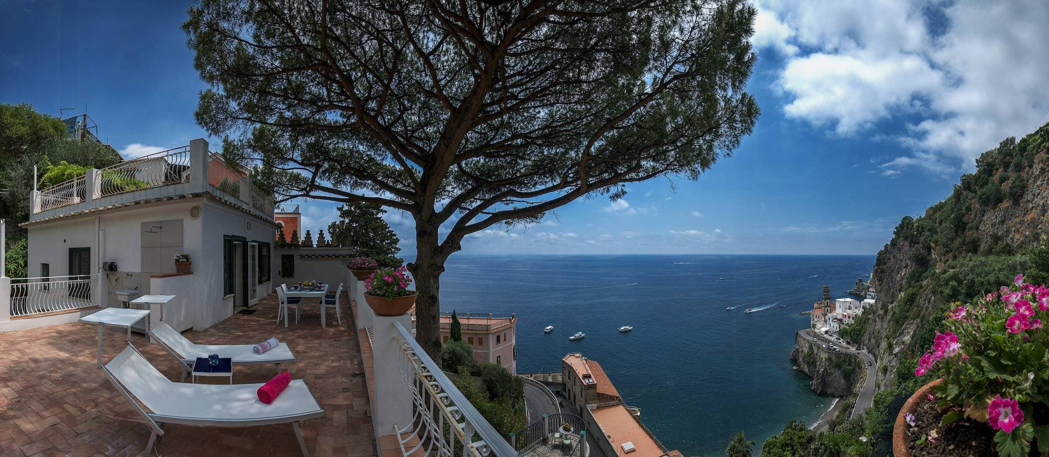 Haus mit Zitronenhain und Meerblick in Atrani 1