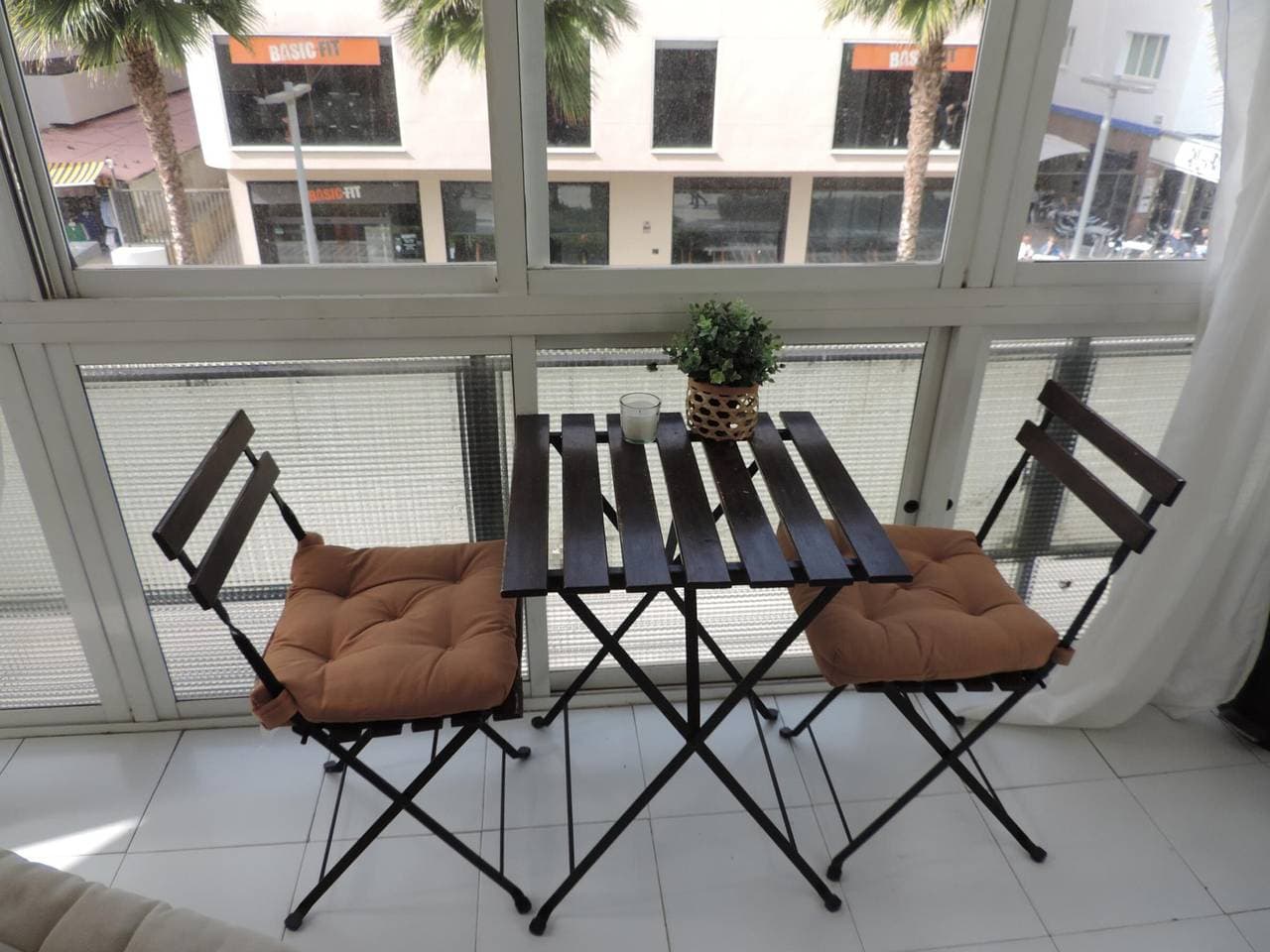 Foto 12 von 23: Zentrales Studio, 450 m zum Strand von Bajondillo, Balkon, schnelle WLAN