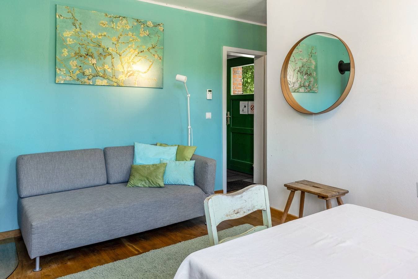 Foto 4 von 34: Ferienwohnung 'Der Flusshof, Scheunenwohnung' mit gemeinsamer Terrasse, gemeinsamem Garten und Wi-Fi