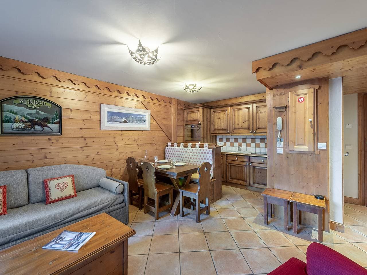 Wohnung in Méribel mit Pistenzugang, 2 Zimmer, Haustiere erlaubt 1