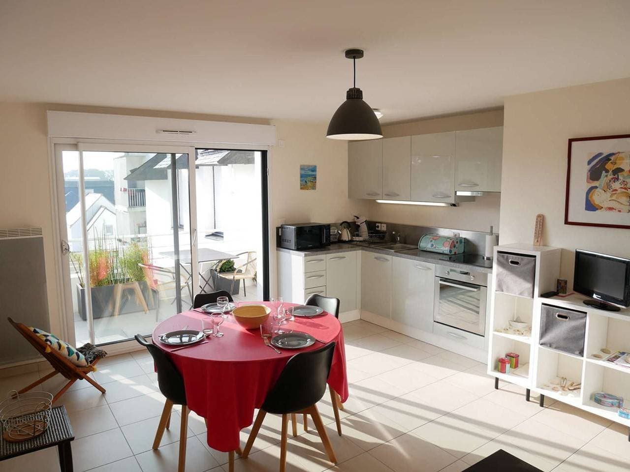 Foto 2 von 22: Étel - Gemütliche 44 m² Wohnung mit WLAN, Parkplatz und Haustiere erlaubt