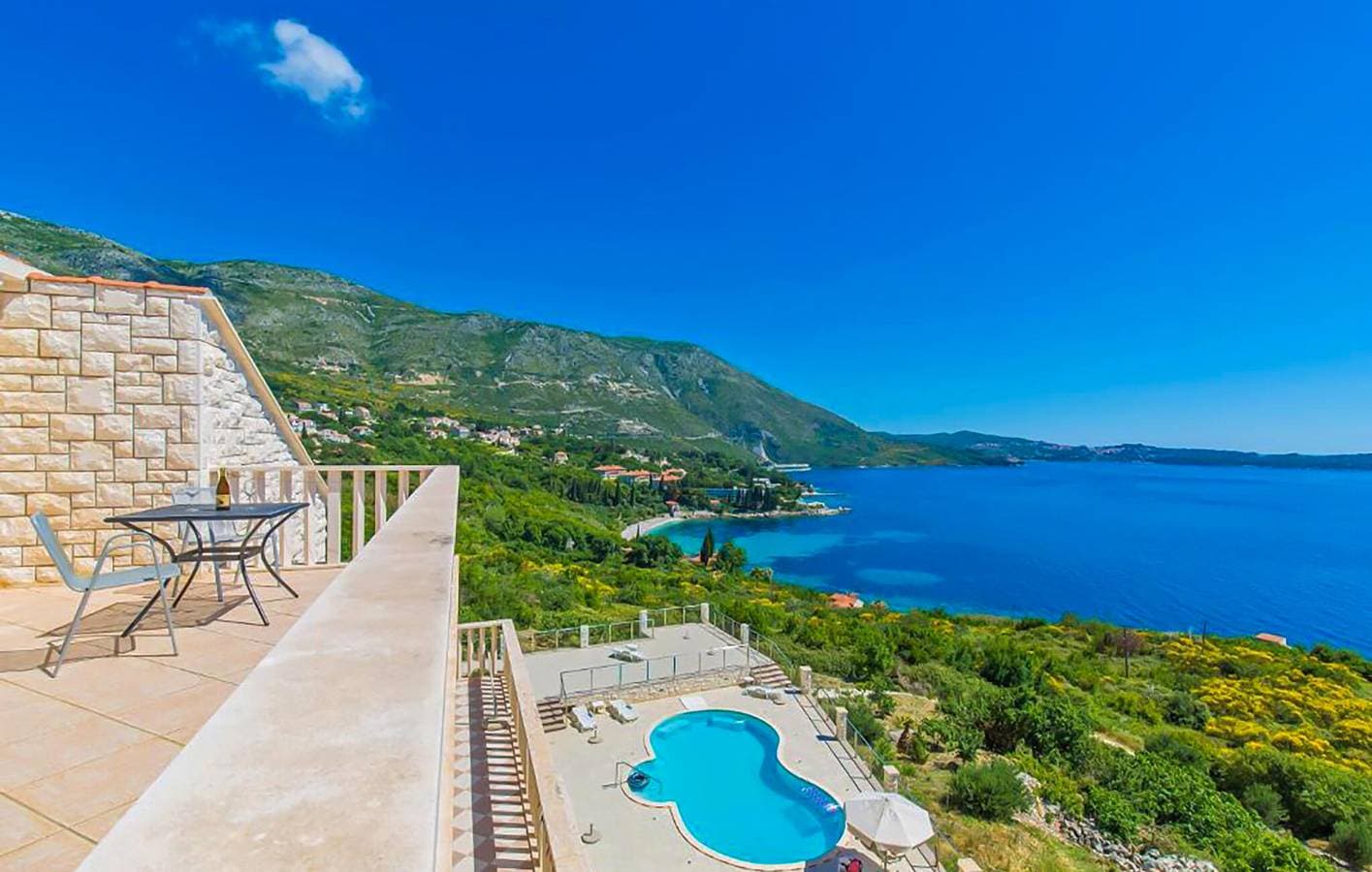Foto 9 von 20: Ferienwohnung mit Meerblick, Pool und WLAN, 800 m vom Strand entfernt