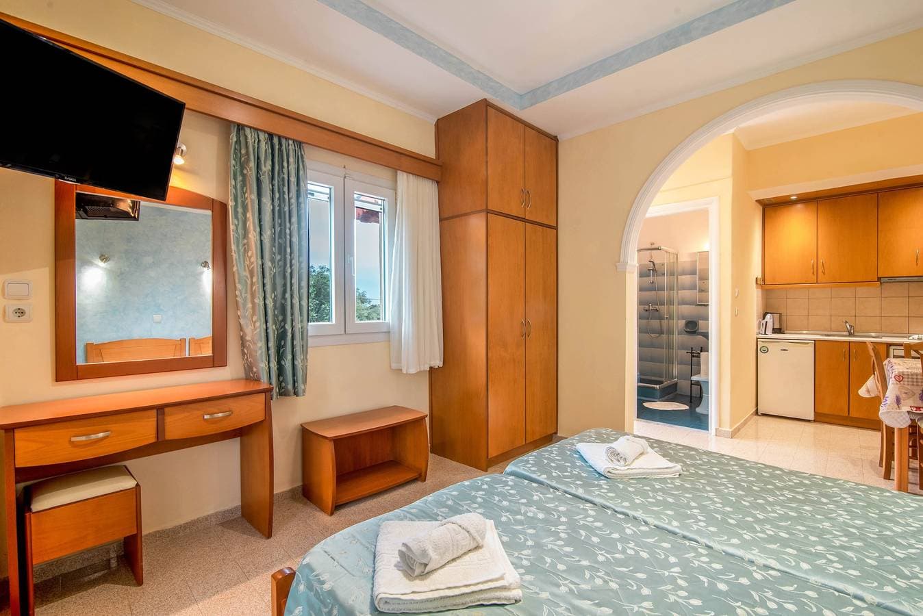 Foto 8 von 22: Einzimmerapartment 'Bozikis Studios' mit gemeinschaftlichem Garten, WLAN und Klimaanlage